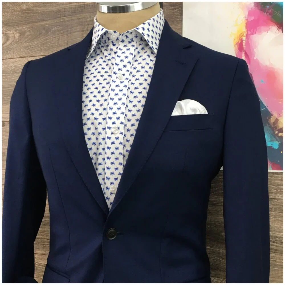 Joseph Abboud Mens Blazer Sport Coat Two Button Casual Jacket Size 36R Wool Suit
